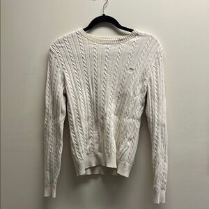 Women's Cream Cable Knit Sweater